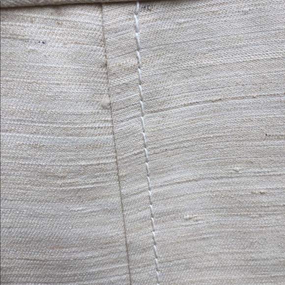 Banana Republic Classic cream nubby silk pleated mini skirt,HP25x2 - Picture 4 of 8